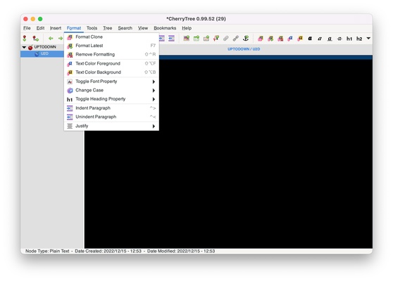 CherryTree screenshot 1