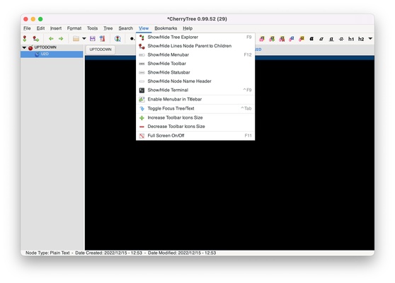 CherryTree screenshot 1