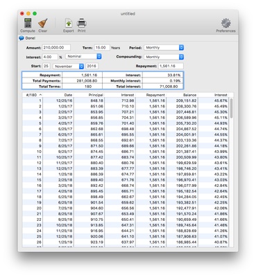 Loan Calc screenshot 1