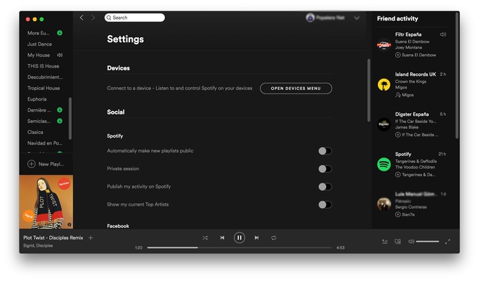 Spotify screenshot 1