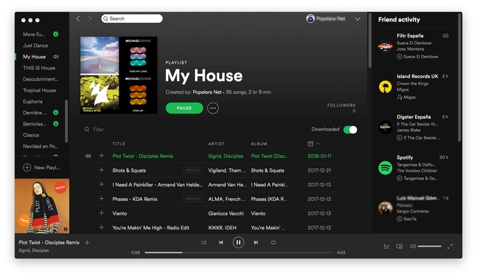 Spotify screenshot 1
