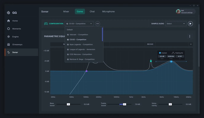SteelSeries GG screenshot 1