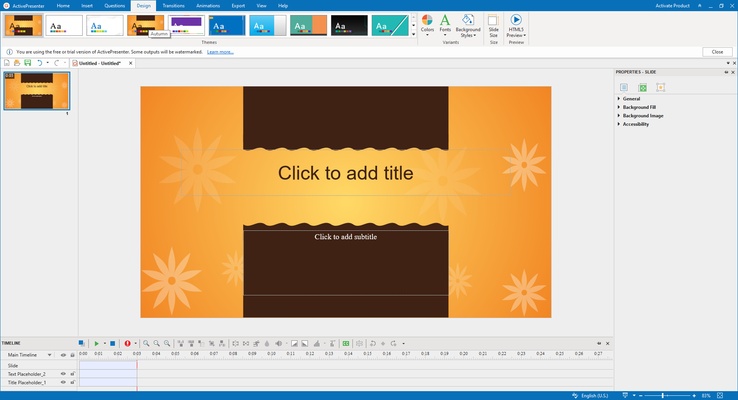 ActivePresenter screenshot 1