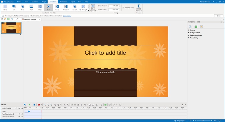 ActivePresenter screenshot 1