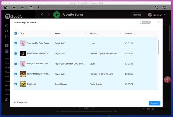 UkeySoft Music Converter for Mac screenshot 1