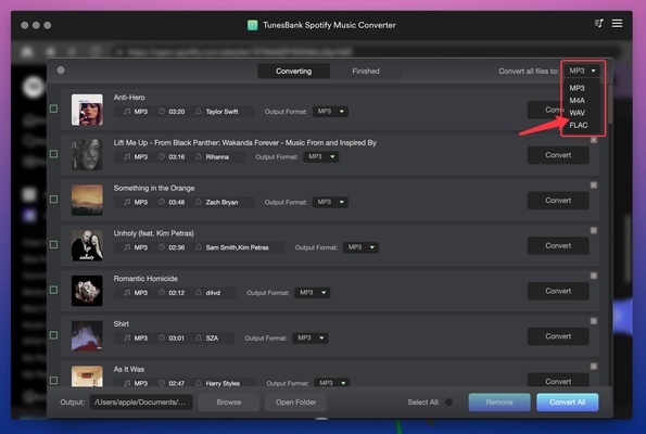 TunesBank Music Converter for Mac screenshot 1