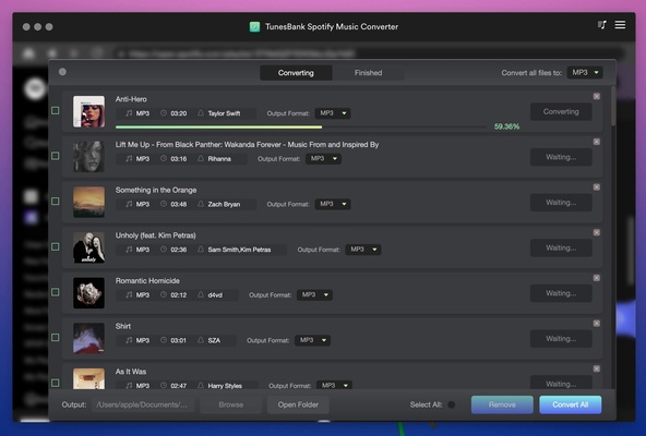 TunesBank Music Converter for Mac screenshot 1