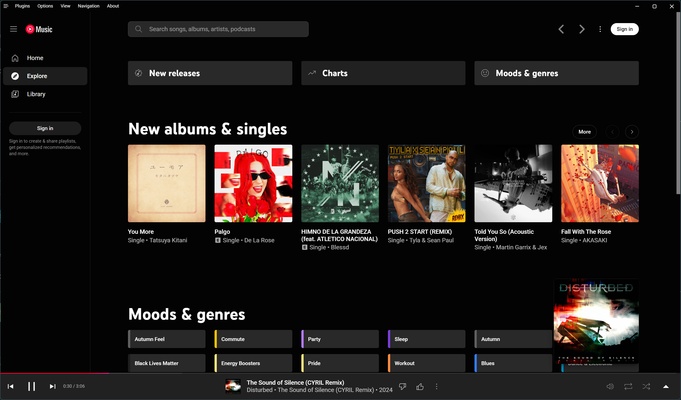 YouTube Music Desktop App (Unofficial) screenshot 1