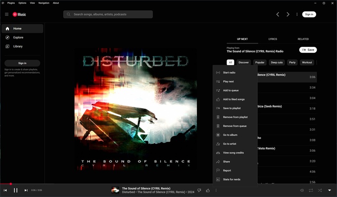 YouTube Music Desktop App (Unofficial) screenshot 1