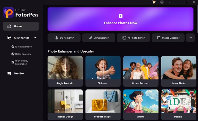 HitPaw FotorPea screenshot 1