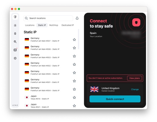 Surfshark screenshot 1