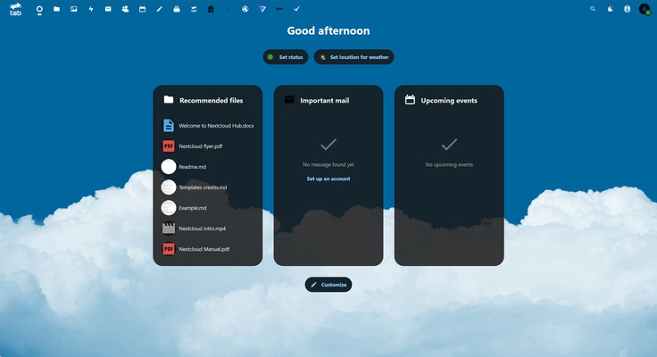 Nextcloud screenshot 1