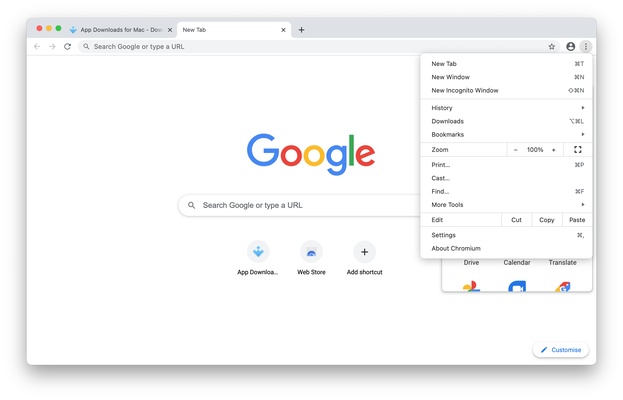 Chromium screenshot 1
