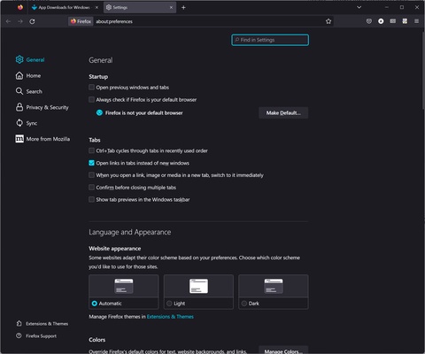Mozilla Firefox Beta screenshot 1