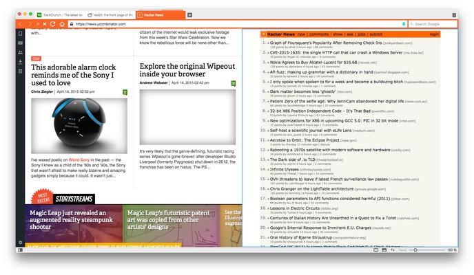 Vivaldi screenshot 1