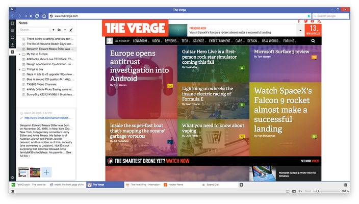 Vivaldi screenshot 1