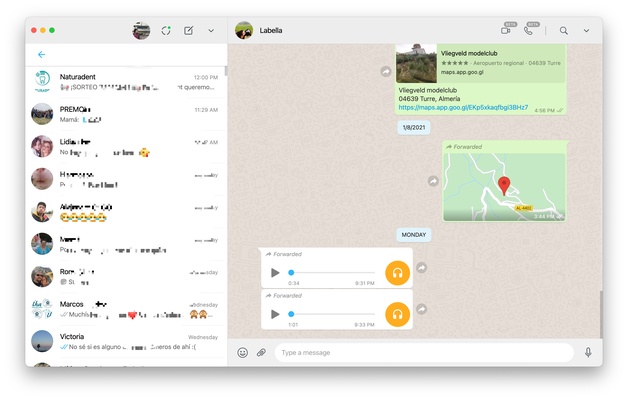 WhatsApp Desktop screenshot 1