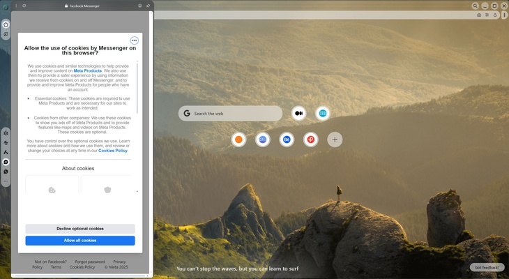 Opera Air screenshot 1