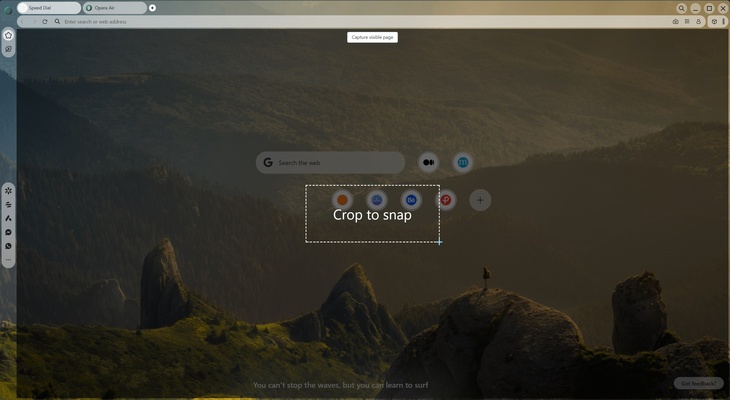 Opera Air screenshot 1