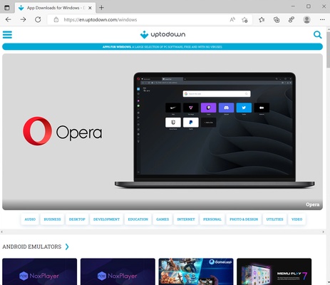 Microsoft Edge Beta screenshot 1