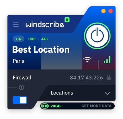 Windscribe VPN screenshot 1