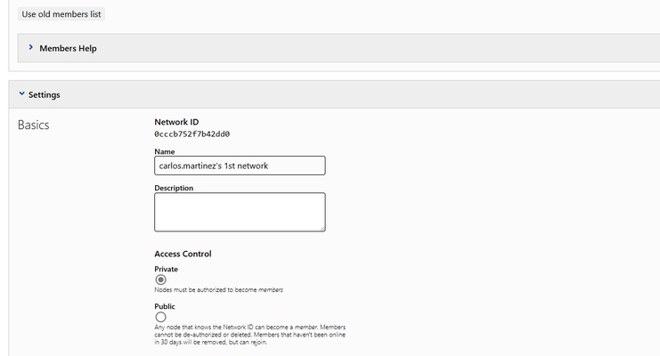 ZeroTier screenshot 1