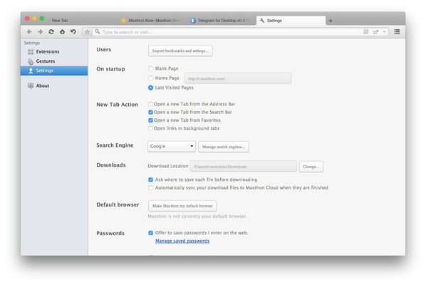 Maxthon screenshot 1