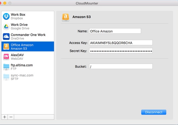 CloudMounter screenshot 1