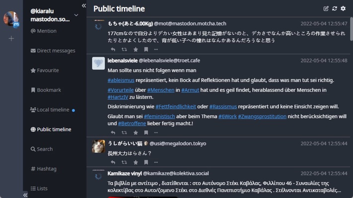 Whalebird screenshot 1