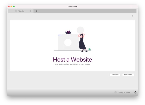 OnionShare screenshot 1