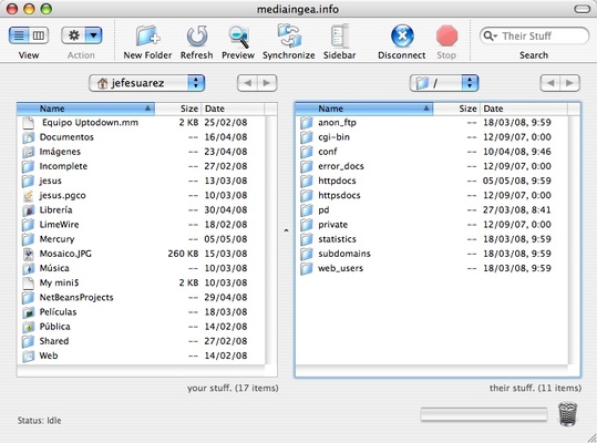 Transmit screenshot 1