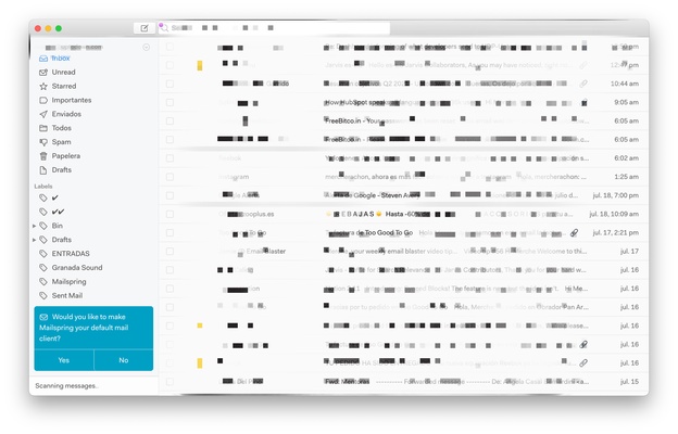 Mailspring screenshot 1
