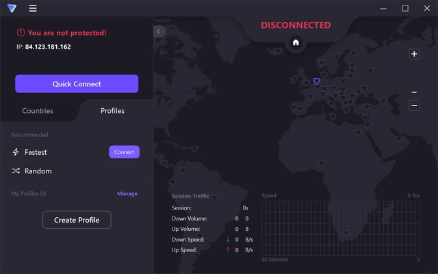 Proton VPN screenshot 1