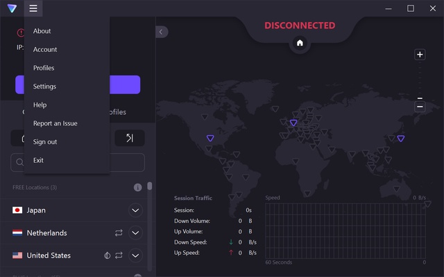 Proton VPN screenshot 1