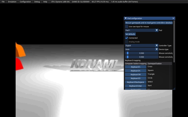PCSX-Redux screenshot 1