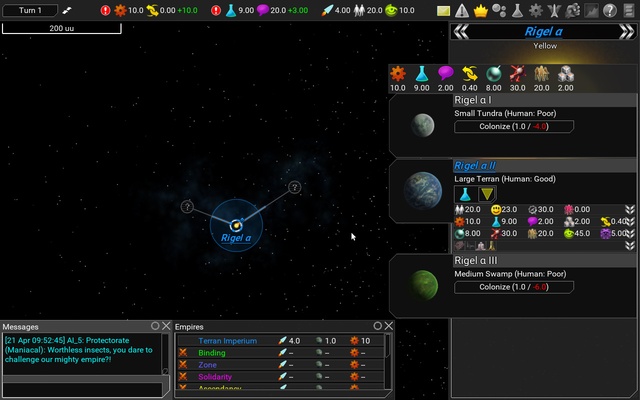 FreeOrion screenshot 1