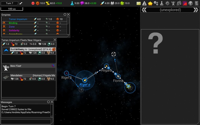 FreeOrion screenshot 1