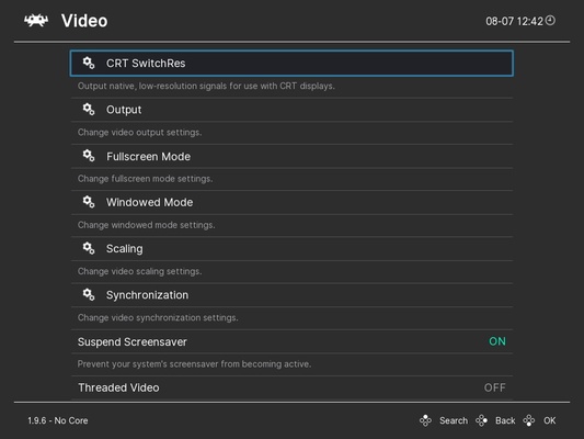 RetroArch screenshot 1