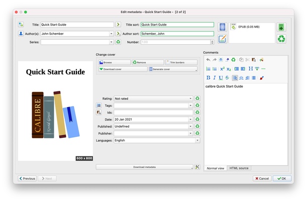 Calibre screenshot 1