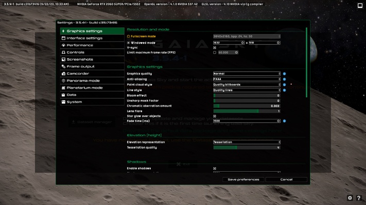 Gaia Sky screenshot 1