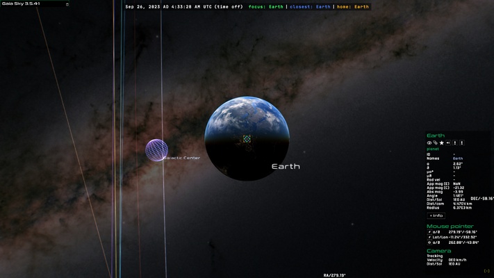 Gaia Sky screenshot 1