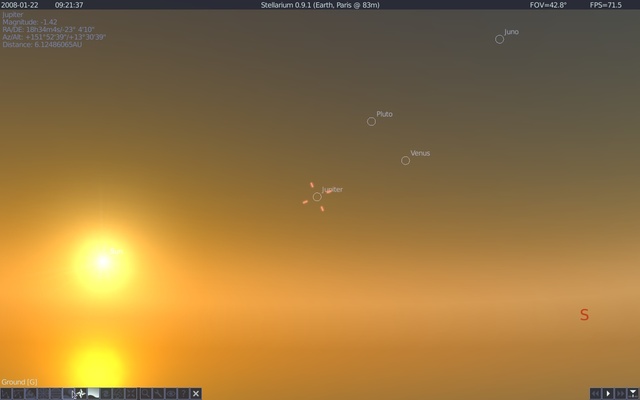 Stellarium screenshot 1