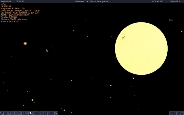 Stellarium screenshot 1