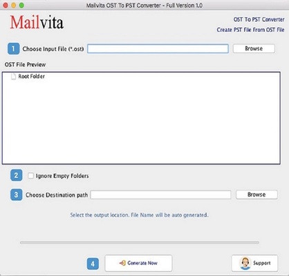 Mailvita OST to PST Converter screenshot 1