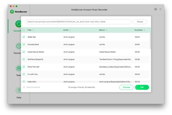 NoteBurner Amazon Music Converter screenshot 1