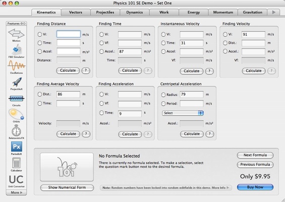 Physics 101 SE screenshot 1