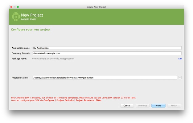 Android Studio screenshot 1