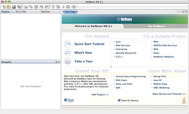 Apache NetBeans IDE screenshot 1