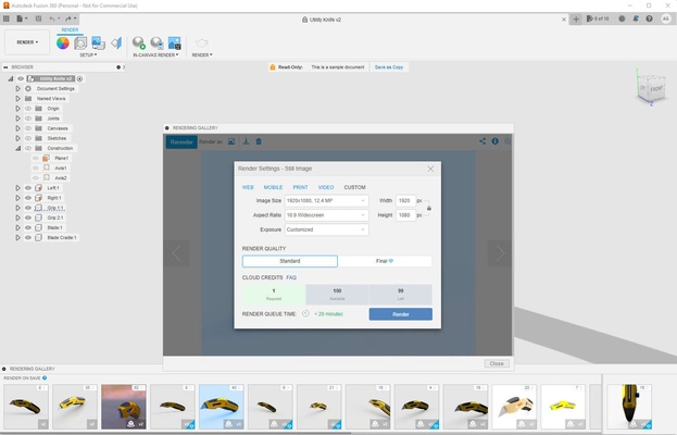 Fusion 360 screenshot 1