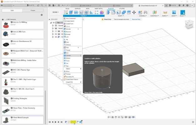 Fusion 360 screenshot 1